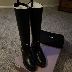 Fabrizio Viti 41 Black Original Farrah Flat Boot New in box!! US11